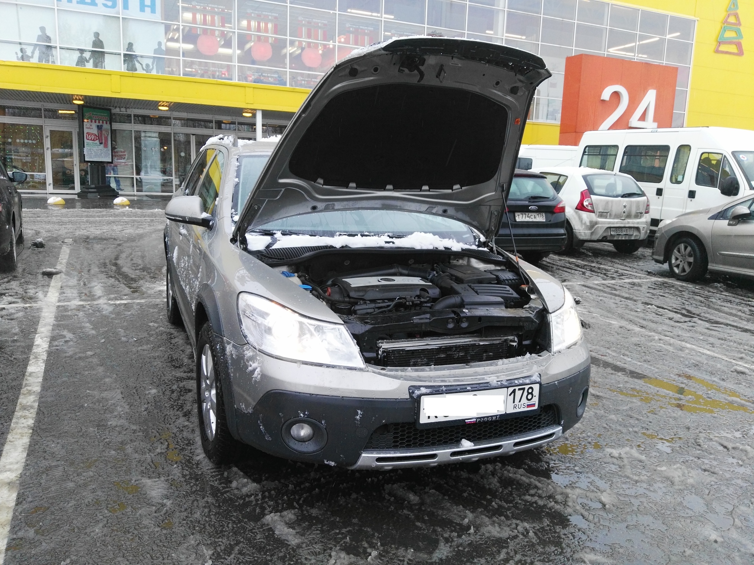 Осмотр Skoda Octavia для заказчика из крыма.